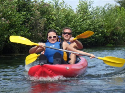 Excursion guidée en kayak sur la Touques en Normandie