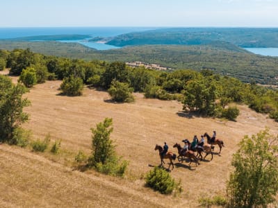 Balade à cheval à Labin, près de Rijeka