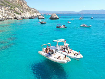 Delphin-Bootsfahrt in Cagliari, Sardinien