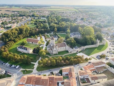 Heißluftballonfahrt in der Charente Maritime, in der Nähe von La Rochelle