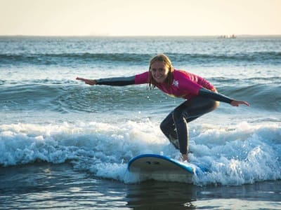 Leçon de surf privée à Porto pour les débutants