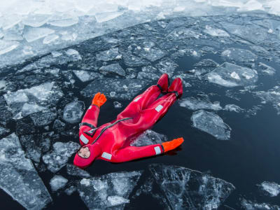 Erlebnis Eisschwimmen in Ylläs