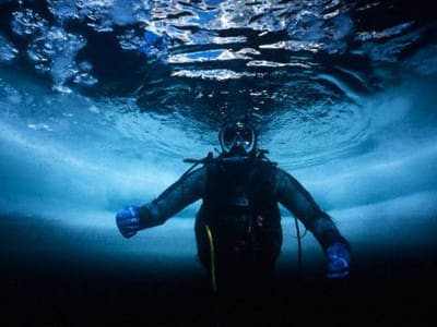 Ice Diving in La Quillane, Eastern Pyrenees