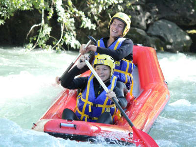 Canoe Rafting down the Isere in La Plagne