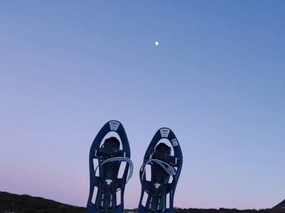 Ruta con raquetas de nieve por la cima del Cuitu Negro para ver el atardecer