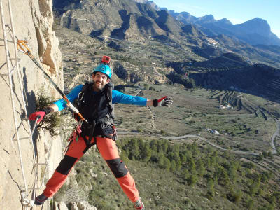 Klettersteig des Figueret in Relleu, Alicante