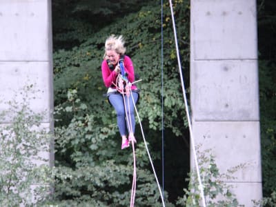 Highland Bridge Swing over the Garry River in Killiecrankie