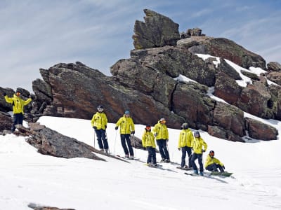 Freeride-Skifahren und Snowboarden in der Sierra Nevada