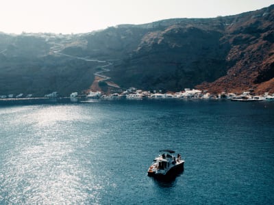 Private Catamaran Cruise from Oia in Santorini