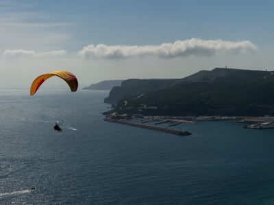 Tandem Paragliding Flight over Lisbon