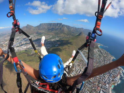 Tandem-Paragliding über Kapstadt und dem Tafelberg, Südafrika