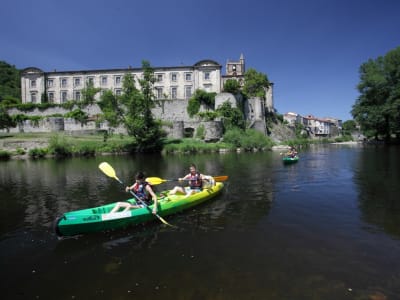 Kanuverleih auf dem Fluss Allier-Schlucht ab Lavoûte-Chilhac