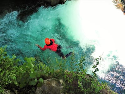 Découverte du canyoning au pont de l'Hers, Ariège