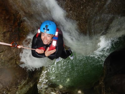 Barranquismo intermedio en el torrente Rio Nero, Lago de Garda