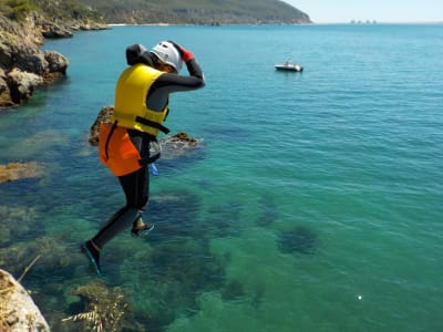 Coasteering guided excursion in Arrábida National Park