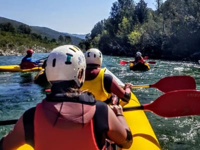 Descenso en kayak por el Prunelli, cerca de Ajaccio