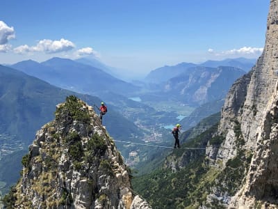 Via Ferrata delle Aquile à Andalo, dans les Dolomites de Brenta