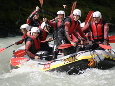 Rafting en el río Inn en el Tirol