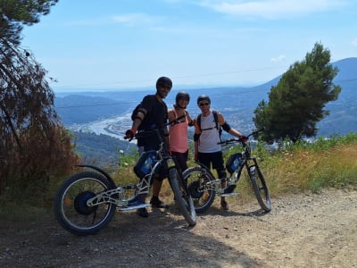 Geführte Off-Road-Elektro-Scooter-Tour zum Mont Cima von Castagniers aus, in der Nähe von Nizza
