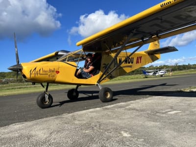 Multiaxis microlight flight over Guadeloupe from Saint-François