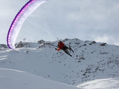 Tandem Speedriding (ski + paragliding) from Cerler Ski Resort to Ampriu, near Benasque