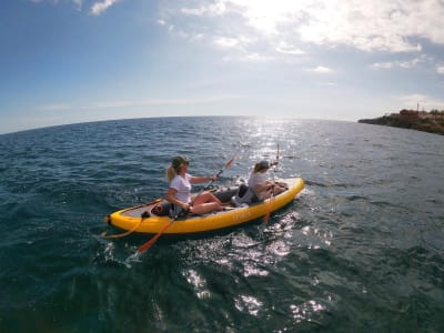 Excursion guidée en kayak dans la baie de Câmara de Lobos et à Cabo Girão sur l'île de Madère 