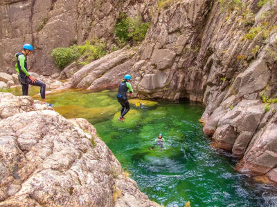 Canyon sportif de la Vacca à Bavella, Corse