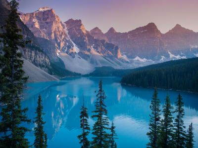 Guided bus tour to Moraine Lake and Lake Louise from Banff