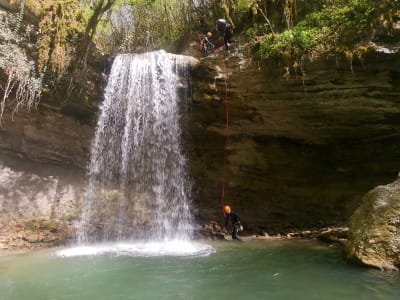 Canyoning in the Tréfonds Pernaz between Lyon and Chambéry