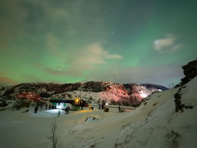 Chasse aux aurores boréales en bus depuis Tromsø