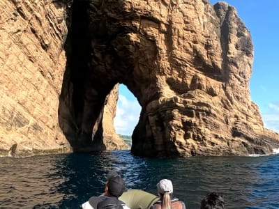 Excursión en speedboat por la bahía de Porto Formoso, São Miguel