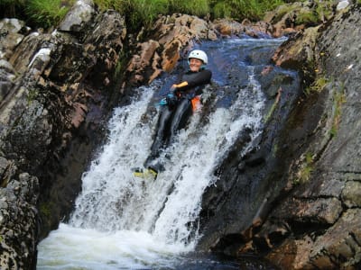 Canyoning Excursion at Laggan Canyon near Fort William, Scottish Highlands