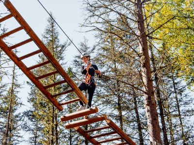 Kletterpark am Cap Jaseux an den Ufern des Saguenay-Fjords, Saint-Fulgence