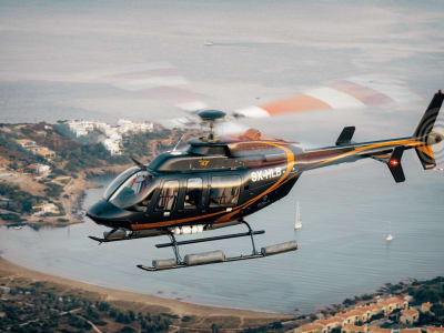 Scenic Helicopter Tour of Mykonos for 4 Passengers
