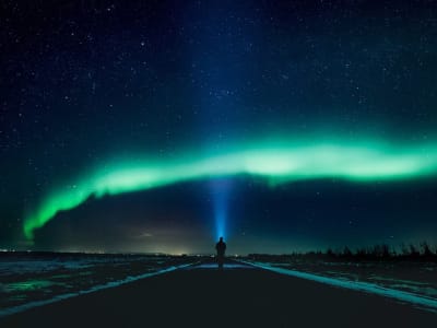 Minibus pour la chasse aux aurores boréales depuis Reykjavík