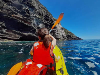 Excursión en kayak desde Praia dos Moinhos en São Miguel, Azores