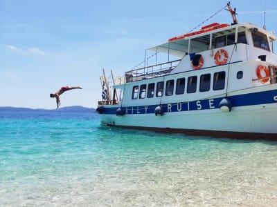 Croisière à la découverte des îles avec barbecue sur la plage depuis Lefkada