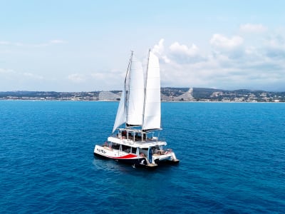 Catamaran Cruise on the Côte d'Azur from the Baie des Anges near Antibes