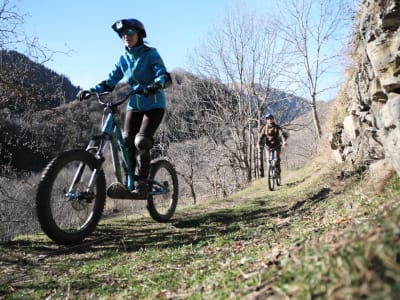 Trottinette de descente à Saint-Lary-Soulan dans les Hautes-Pyrénées