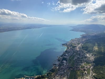 Helicopter flight over the Jura and Seeland, from Bern