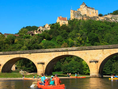 Kanufahrt auf der Dordogne von Carsac nach La Roque-Gageac