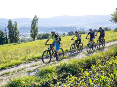 Descente du Semnoz en VTT près d'Annecy