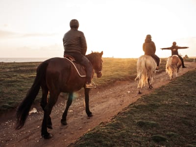 Balade à cheval sur la côte sauvage à l'île d'Yeu