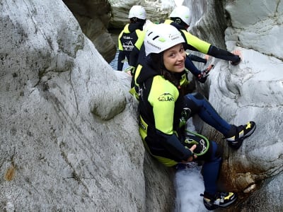 Descente du canyon de Boggera depuis Cresciano dans le Tessin