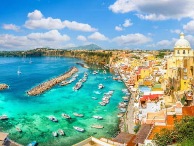 Shuttle Boat to the Island of Procida from Ischia, Gulf of Naples