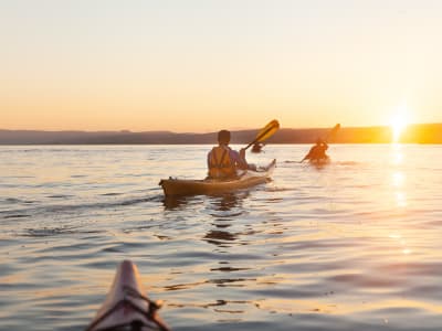 Sea Kayaking Excursion at Sunset at Pointe Saint-Pierre in Gaspésie, Quebec