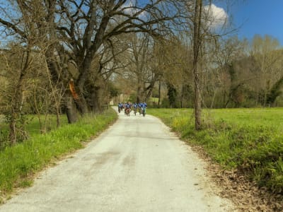 Excursion en E-bike dans les montagnes de Sabine avec dégustation de vin naturel