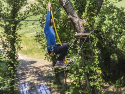  Tree climbing course with zip lines in Roussas, Drôme