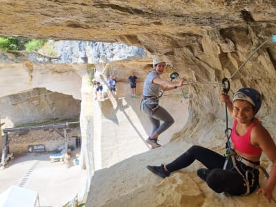 Vía Ferrata de la Grotte de Champ Retard en Borgoña