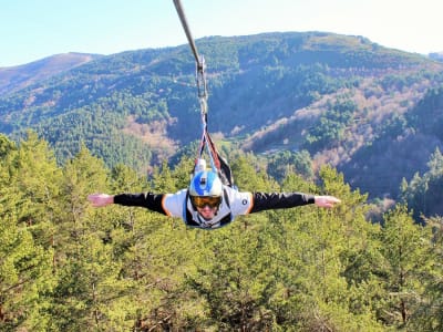 Parque de Aventura Ribeira de Pena con arborismo y tirolina cerca de Vila Real